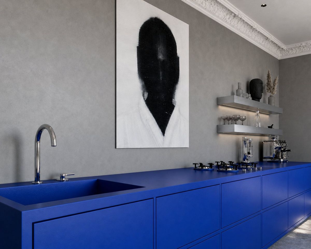 Blue Kitchen, view 5